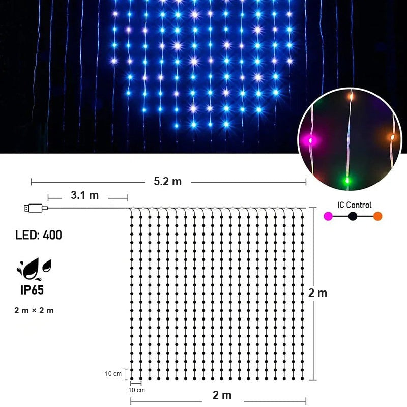 Glowy | App-Controlled LED Curtain Lights – Mabel & Finn